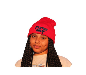 Red Playas Only Beanie